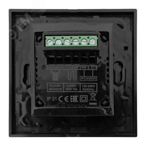 Термостат для теплых полов электронный черный 16 A 230В EKF - фото 4