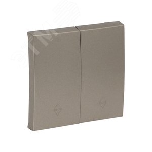 Валенсия лицевая панель выключателя 2-кл. проходного 10А кашемир - фото 2