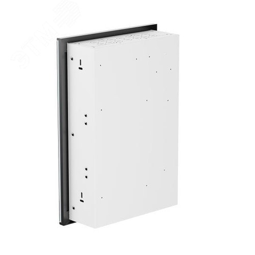 Корпус ArtShell Elegance встраиваемый силовой 28 модулей белое стекло - фото 2