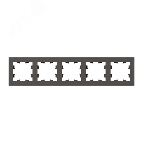 Изображение товара Рамка 5-местная мокко. пластик Эпика EKF (шт)