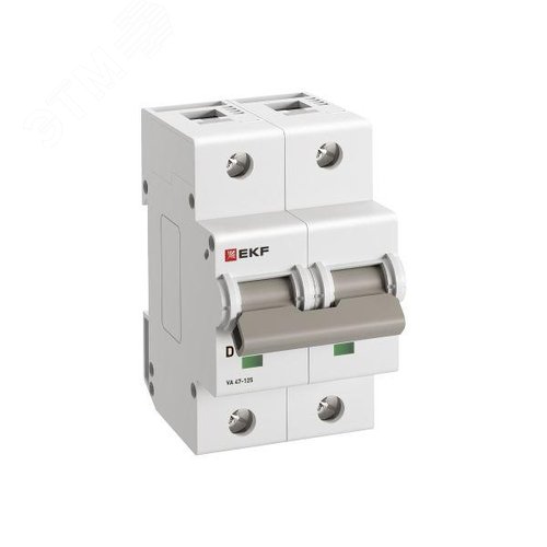 Выключатель автоматический ВА 47-125 2P 50А (D) 15кА PROXIMA - фото 1