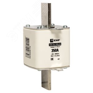 Вставка плавкая ППН-39 630/350А габарит 3 - фото 1