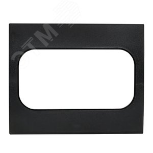 Изображение товара Стокгольм Рамка для розетки 2-местная черная (шт)