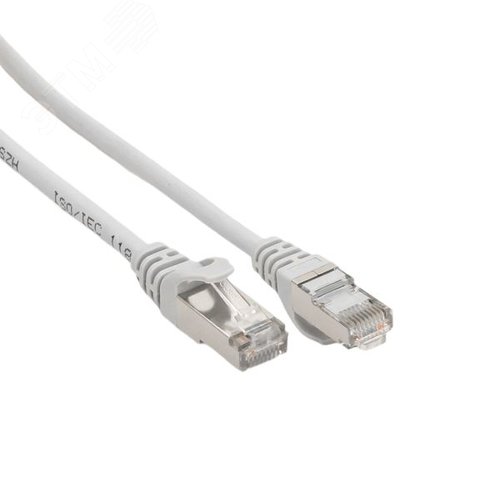Патч-корд TERACOM PRO Cat.5E экранированный FTP оболочка LSZH серый (3.0м) - фото 2