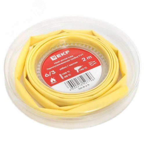 ТУТ нг 6/3 желтая ролик 2 м EKF - фото 2