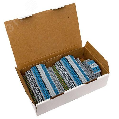 Клемма пружинная трёхуровневая N/L/PE ST 2.5 мм2 5 выводов EKF - фото 10