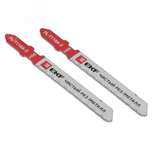 Пилки для электролобзика прямые T118A (чистовой рез по металлу)(HSS)(2 шт)  Expert - фото 1