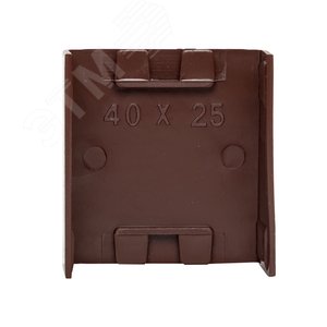 Соединитель (40х25) (4 шт) Plast под темное дерево - фото 2