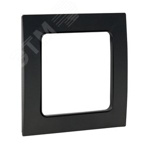 Стокгольм Рамка 1-местная черная - фото 3