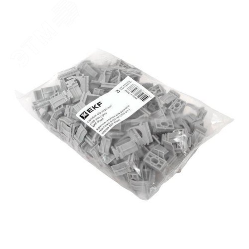 Крепеж-клипса для ручного монтажа d20 мм серая EKF-Plast - фото 6