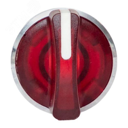 Механизм переключателя исполнительный XB4 красный на 3 положения возвратный без фиксации с подсветкой с короткой ручкой PROxima - фото 2