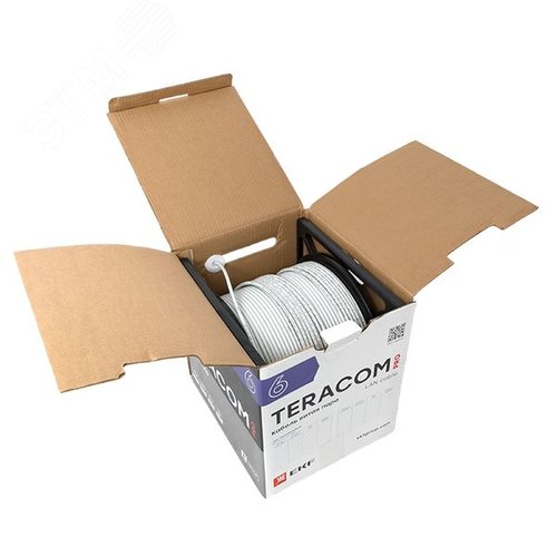 Витая пара TERACOM PRO 6 F/UTP 4 пары solid 23AWG PVC серый 305м - фото 6