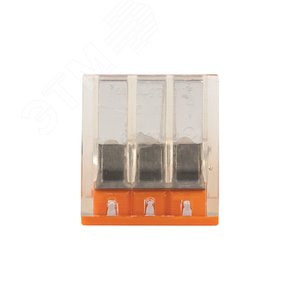 Строительно-монтажная клемма СМК 2273-243 (с пастой) 3 отверстия 0,5-2.5 мм2 блистер (5шт.) PROxima - фото 3