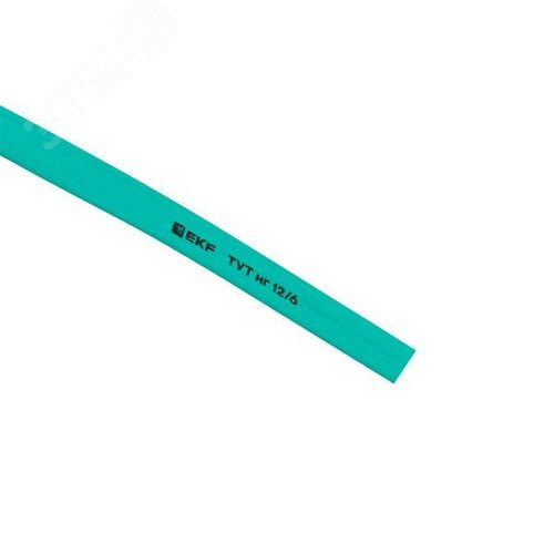 Трубка термоусаживаемая ТУТ нг 12/6 зелёная рулон PROxima - фото 5