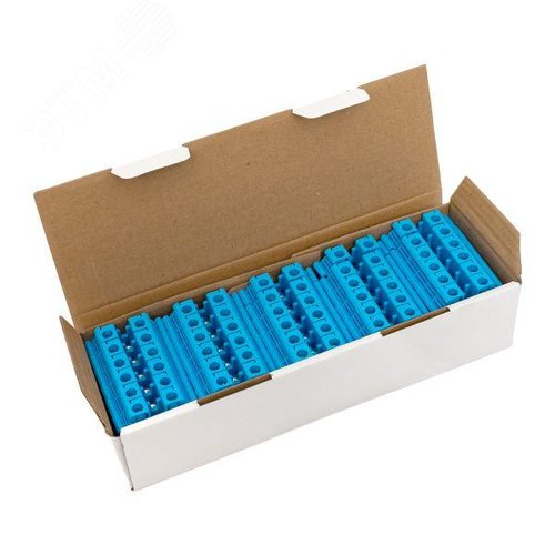 Клемма проходная винтовая UT 10 мм2 синяя EKF - фото 11