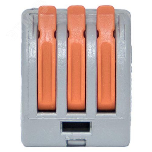 Клемма СМК 222-413 с рычагом 3 отверстия блистер (20шт.) EKF - фото 4