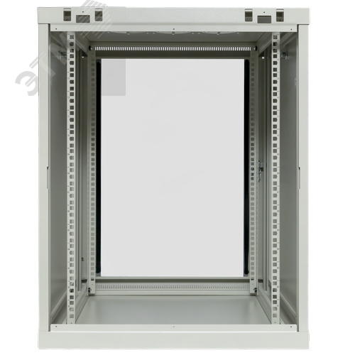 Шкаф настенный 19' TERACOM PRO 12U 600х450 мм дверь стеклянная с замком-ручкой серый - фото 4
