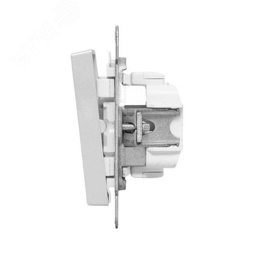 Эпика Механизм выключателя 2кл. кнопочный алюминий EKF - фото 5