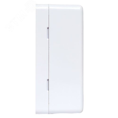 Корпус настенной розетки TERACOM PRO на 2 модуля Keystone со шторками и маркерами белый - фото 3