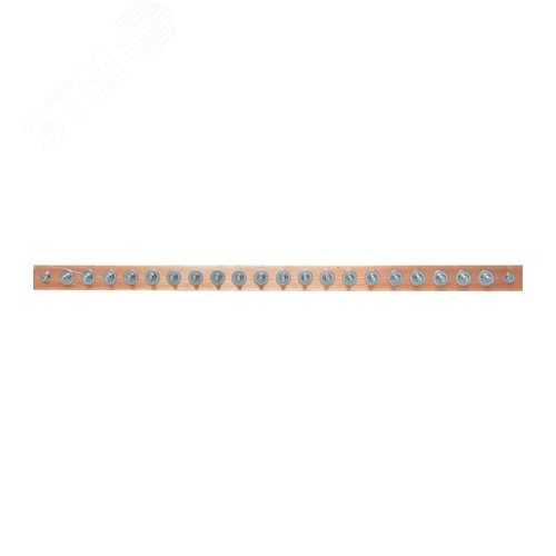 Изображение товара Шина заземляющая главная с изоляторами на 20 подключений ГЗШ-20 Сu (шт)