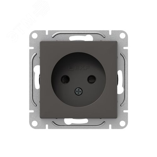 Механизм розетки  16А  без заземления  со шторками  мокко Эпика EKF - фото 1