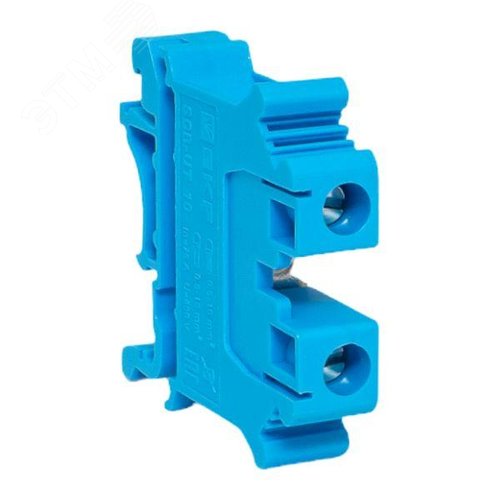 Клемма проходная винтовая UT 10 мм2 синяя EKF - фото 1