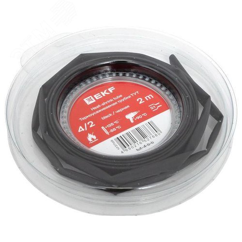 ТУТ нг 4/2 черная ролик 2 м EKF - фото 2