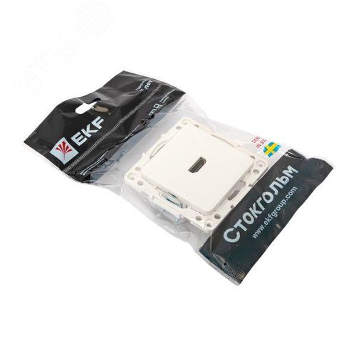 Стокгольм Механизм розетки HDMI белый EKF - фото 9