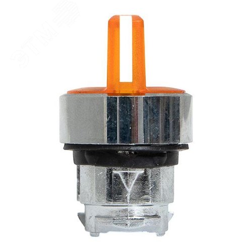 Исполнительный механизм переключателя SB4 желтый на 3 положения с фиксацией, с подсветкой с короткой ручкой IP65 - фото 3