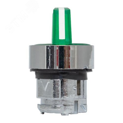 Механизм переключателя исполнительный XB4 зеленый на 2 положения возвратный без фиксации с подсветкой с короткой ручкой PROxima - фото 4