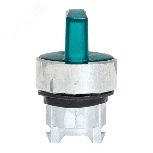 Исполнительный механизм переключателя ХB4 зеленый на 3 положения с фиксацией, с подсветкой с короткой ручкой IP65 - фото 5