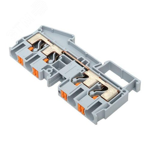 Клемма Push-in 6 мм2 4 вывода серая EKF - фото 8
