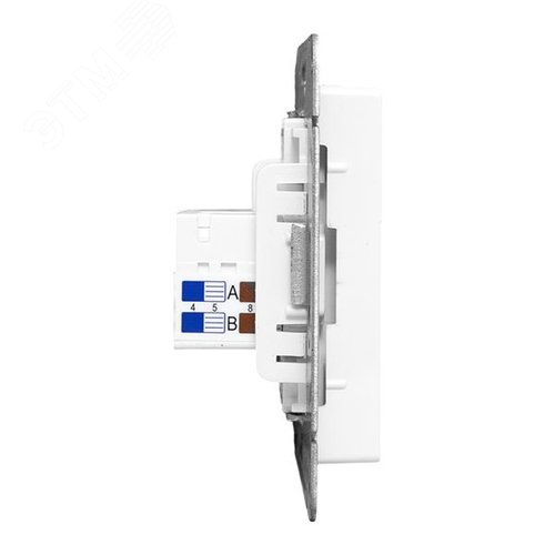 Механизм розетки HDMI+RJ45 (cat5), белый Эпика EKF - фото 3