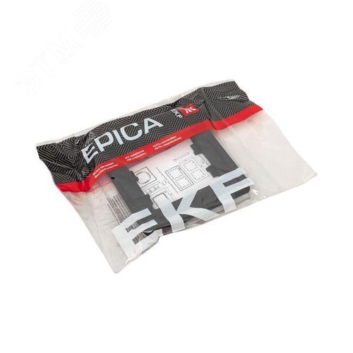 Эпика Рамка 1-местная черный пластик EKF - фото 8