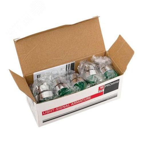 Механизм переключателя исполнительный XB4 зеленый на 2 положения возвратный без фиксации с подсветкой с короткой ручкой PROxima - фото 10