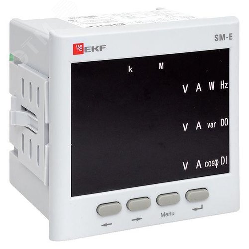 Многофункциональный измерительный прибор SM-Е с реле на панель 96х96 (квадратный вырез)  (без поверки) - фото 1