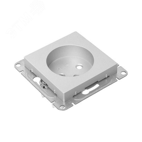 Эпика Механизм розетки 16А без заземления со шторками алюминий EKF - фото 8