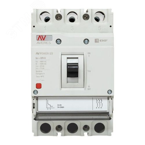 Выключатель автоматический AV POWER-2/3 225А 80kA TR AVERES - фото 3