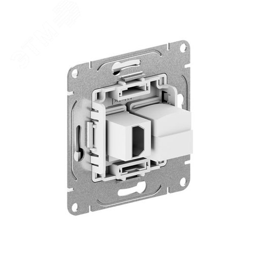 Механизм розетки HDMI+RJ45 (cat5)  графит Эпика EKF - фото 2
