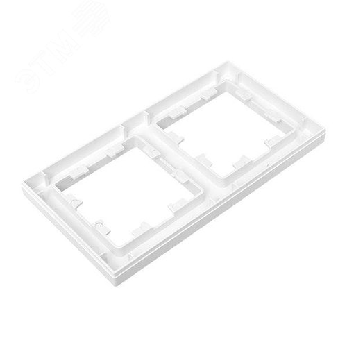 Эпика Рамка 2-местная белый пластик EKF - фото 7