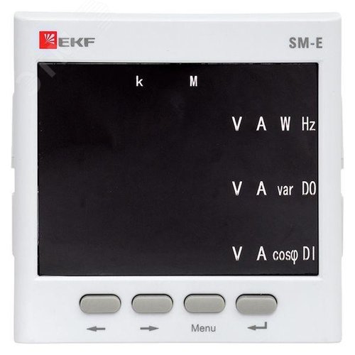 Многофункциональный измерительный прибор SM-Е с реле на панель 96х96 (квадратный вырез)  (без поверки) - фото 2