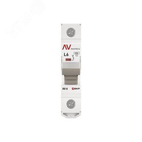 Выключатель автоматический AV-6 1P 6A (L) 6kA AVERES - фото 4