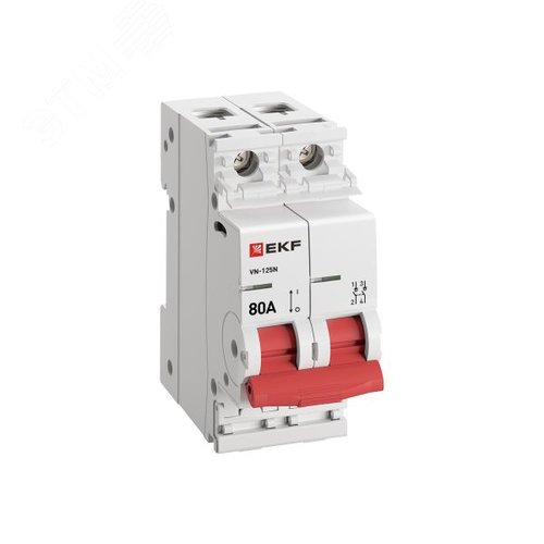 Выключатель нагрузки ВН-125N 2Р 80А PROXIMA EKF - фото 3