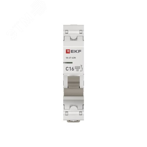 Выключатель автоматический однополюсный 1P 16 А (C) 6kA ВА 47-63N - фото 4