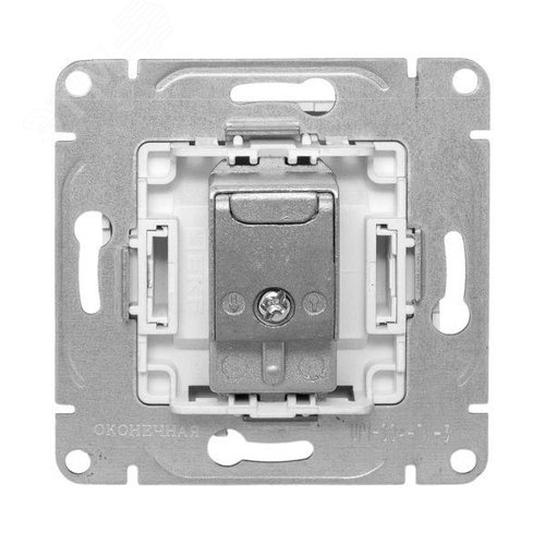 Эпика Механизм розетки TV оконечная алюминий EKF - фото 4