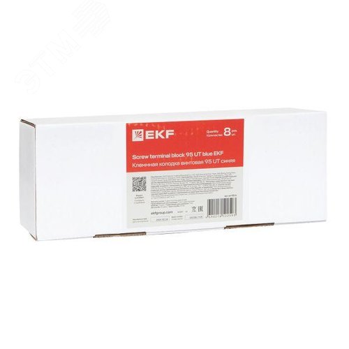 Клемма проходная винтовая UT 95 мм2 синяя EKF - фото 11
