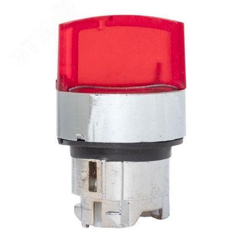 Механизм переключателя исполнительный XB4 красный на 2 положения возвратный без фиксации с подсветкой с короткой ручкой PROxima - фото 3