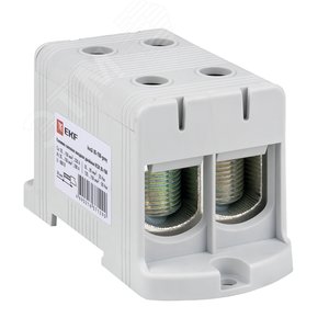 Клемма силовая вводная двойная КСВ 35-150 серая PROxima - фото 1