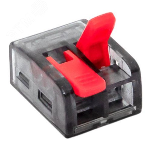 Строительно-монтажная клемма СМК 221-612 с рычагом 2 отверстия 0.5-4.0(6) мм2 EKF PROxima - фото 2