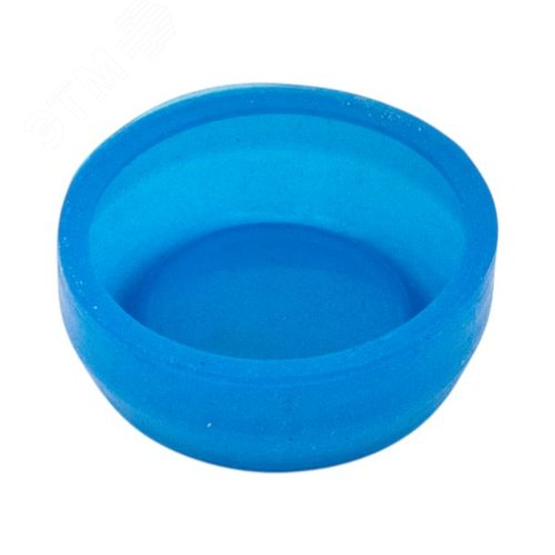 Силиконовый колпачок синий для плоской кнопки XB4 - фото 2
